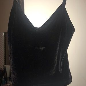 Cropped spaghetti strap tank